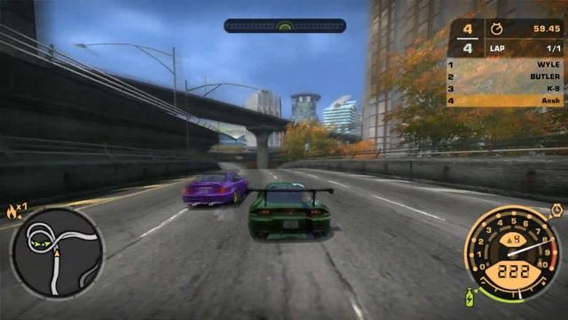 Kenji's RX7 vs Brians Eclipse vs M3 GTR vs Gallardo in NFS MW смотреть онлайн