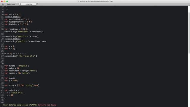 JavaScript Lesson 4 Operators смотреть онлайн