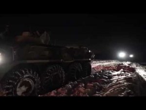 Ночное ротно-тактическое учение с мотострелками ЗВО на полигоне Погоново