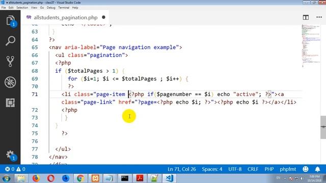 108 pagination in table in PHP MYSQL смотреть онлайн