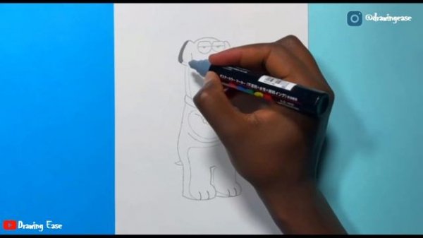 ✅ How To Draw Brian From Family Guy Step By Step | Brian Griffin