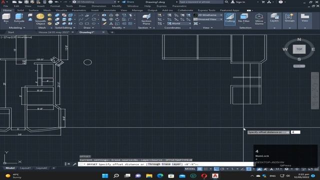 2D Plan in AutoCAD | 3d House making | Part 01 |AutoCAD 2022 Course | Engineer Tauseef Ullah смотреть онлайн