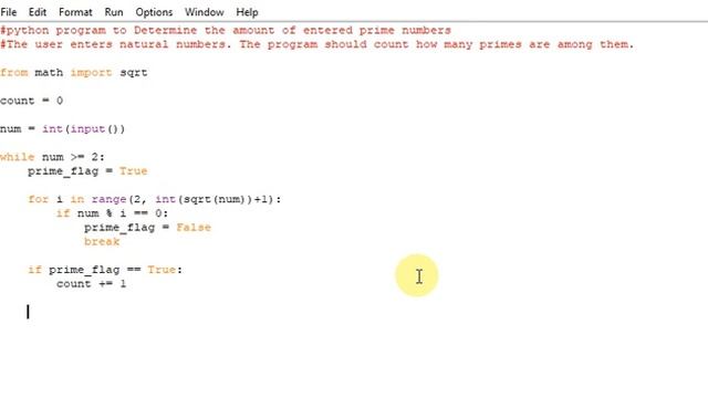 python program to count the number of prime number inalist смотреть онлайн