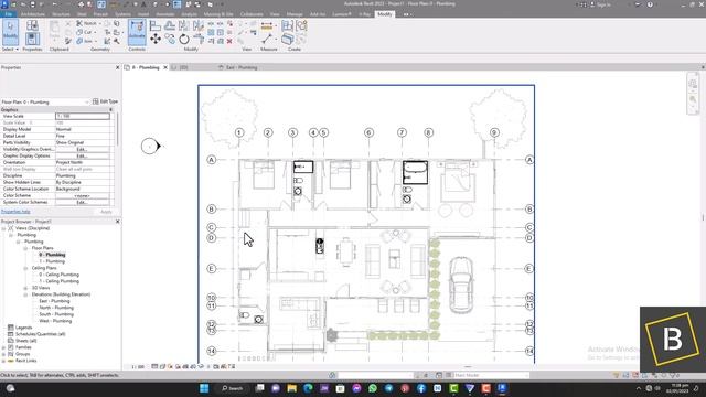 HOW TO GET STARTED USING THE REVIT PLUMBING TEMPLATE FOR PLUMBING PROJECTS, REVIT TUTORIALS (PART 1 смотреть онлайн