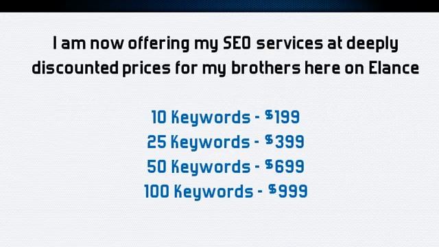 I Am Now Offering My Proven SEO Services On Elance.com - SEE RESULTS!! смотреть онлайн