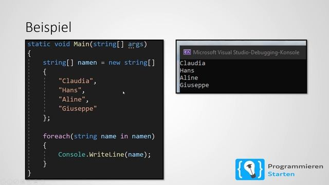 C# Tutorial Deutsch [12/17] - Foreach-Schleifen смотреть онлайн