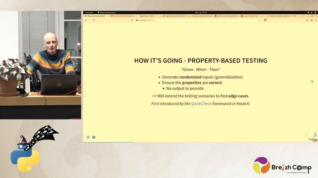 [Python Rennes] On a testé pour vous.. méthodo, outils, property based testing - N. Ledez M. Carade смотреть онлайн