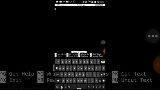 linux android installing text editor and writing first python program смотреть онлайн