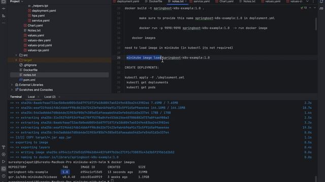 Spring Boot in Minikube with helm смотреть онлайн