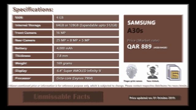Samsung Galaxy A30s price in Qatar | Samsung A30s specs, price in Qatar смотреть онлайн