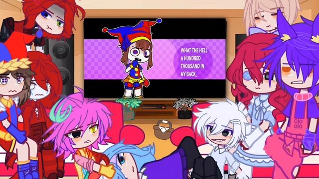 реакция «удивительного цифрового цирка» на видео! || 2 часть из ? смотреть онлайн