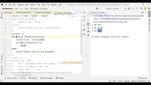 Loop Statement with Else blocks in Python Tamil | Breaking with simple examples смотреть онлайн