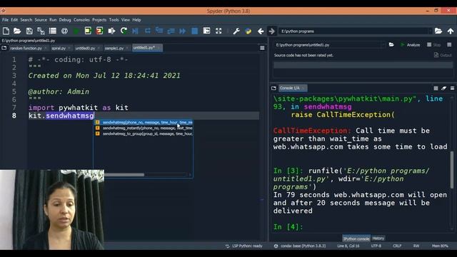 Send Whatsapp Message Using Python | Whatsapp Automation Tutorial смотреть онлайн