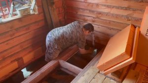 Утепление пола ПЕНОПЛЕКСом деревянного дома