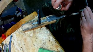 Дешевый нож своими руками из купленных материалов, нож из фуганка, рукоять граб.