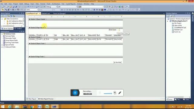 How To Create Crystal Report In Visual Studio Using Visual Basic.net(vb.net)