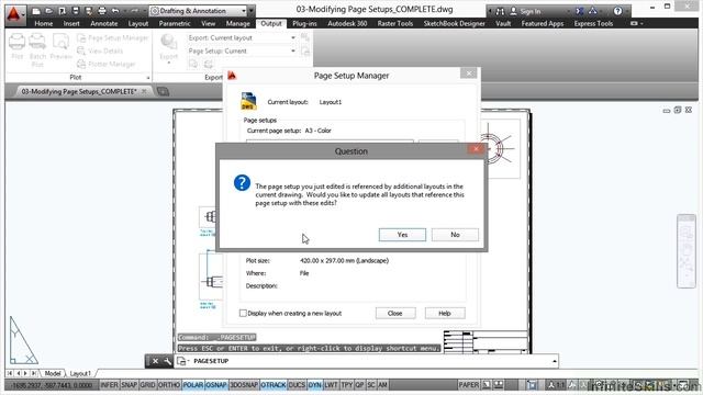AutoCAD Plotting and Publishing Tutorial | Modifying Page Setups смотреть онлайн