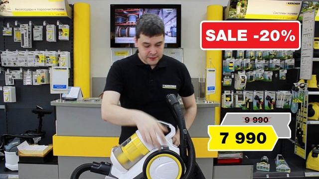 Спеццена на безмешковой циклонный пылесос – VC 3 Premium смотреть онлайн