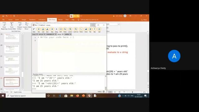 ISE 18CS55 Python str int float function смотреть онлайн
