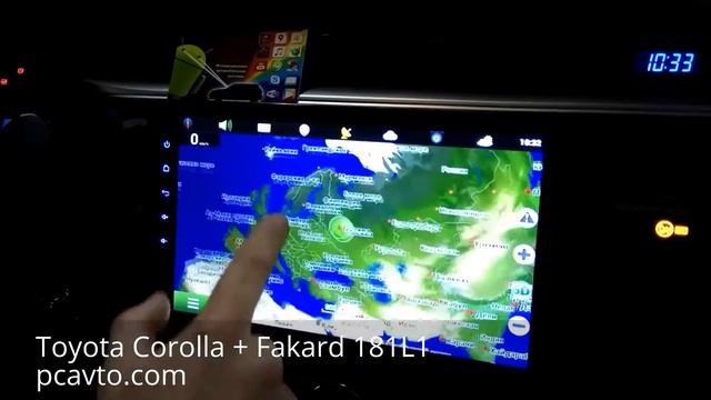 Toyota Corolla установка магнитолы на Android 6.0.1 Fakard 181L1 смотреть онлайн