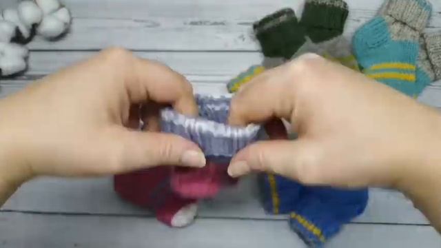 Вязаные Детские Носки ?Видео Обзор смотреть онлайн