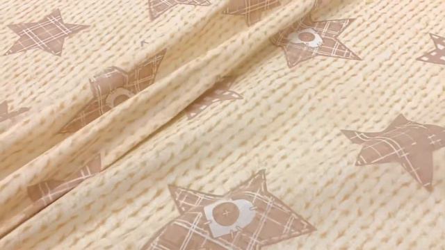 Бязь "Бежевые звезды на вязаном фоне",ш.1.5м, хлопок-100%, 125гр/м.кв АРТ 4431 смотреть онлайн