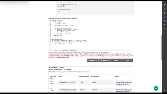 NPTEL Week 3 Assignment: Programming, Data Structures And Algorithms Using Python July 2023. смотреть онлайн