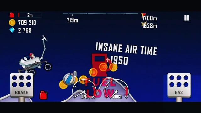 Hill Climb Racing || Walkthrough Moon with Moonlander смотреть онлайн