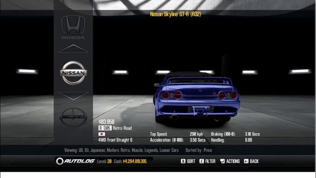 NFS SHIFT 2 : UNLEASHED [RISING OF GODZILLA R32 GTR] смотреть онлайн