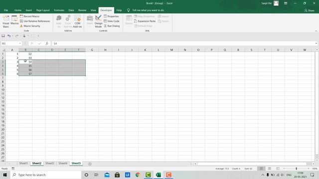 VBA Code To Group or Ungroup Worksheet | Excel VBA Tutorials | Part-03 смотреть онлайн