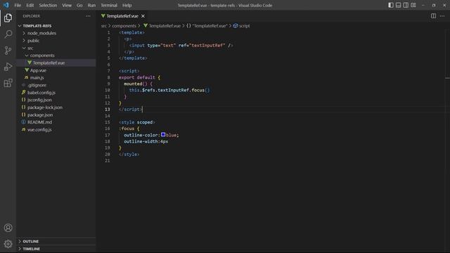 #22 - Template Refs - Vue 3 (Options API) Tutorial смотреть онлайн