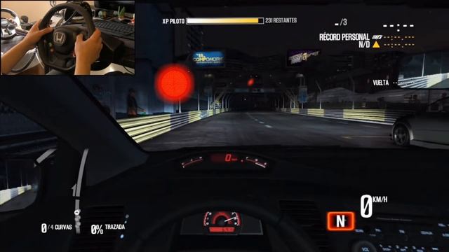 Honda Civis SI in NFS shift 2 | Thrustmaster Ferrari 458 Italia смотреть онлайн