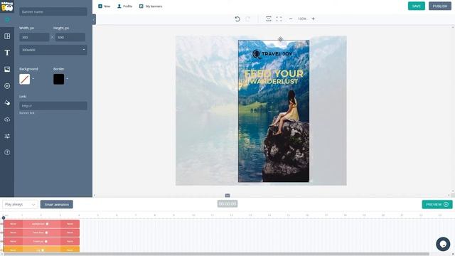 Как создать анимированный баннер в Bannerboo.com смотреть онлайн