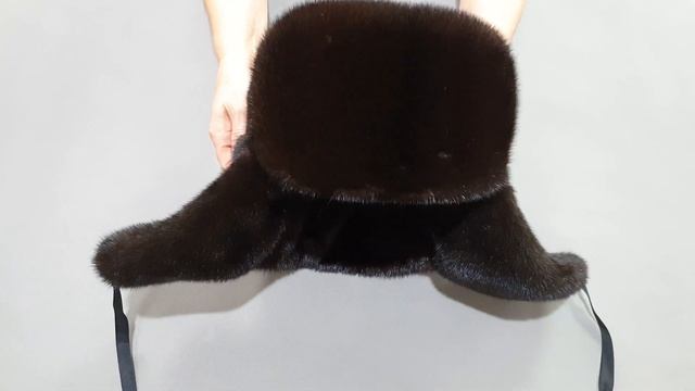 Мужская норковая шапка ушанка "Классика СТК" смотреть онлайн