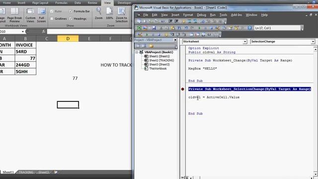 Learn Excel - Video 175- VBA - Events-Track changes made in excel смотреть онлайн