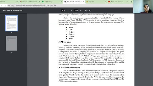 JAVA VIRTUAL MACHINE смотреть онлайн