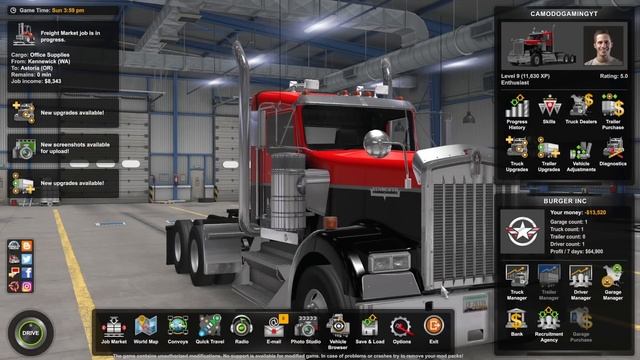 I Wrecked My 1,400HP SUPRA in American Truck Simulator Mods! смотреть онлайн