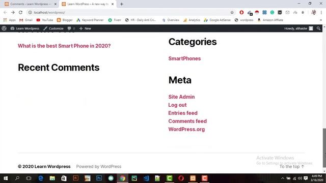 Comments in WordPress | WordPress Tutorial For Beginners in Urdu and Hindi | Ali is Online смотреть онлайн