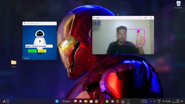 Control Your PC with your Fingers - Virtual mouse using Python computer vision. смотреть онлайн