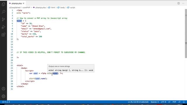 How to convert a php array to javascript array смотреть онлайн