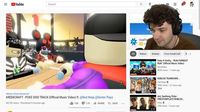 Reacting To Kreekcraft's Diss Track On Poke.. LIVE смотреть онлайн