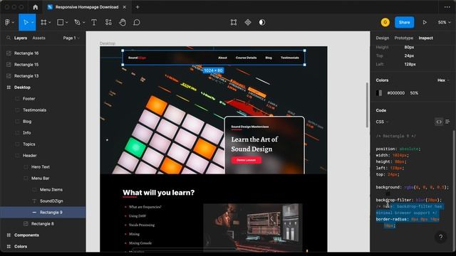 Figma To React JS | Build A Modern Responsive Website - Navbar смотреть онлайн