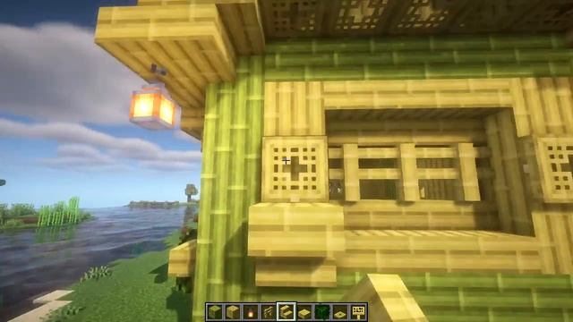 ДОМ ИЗ БАМБУКА В МАЙНКРАФТ 1 20 смотреть онлайн