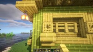 ДОМ ИЗ БАМБУКА В МАЙНКРАФТ 1 20
