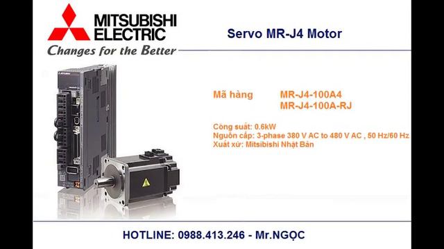 Servo MR-J4-100A-RJ , MR-J4-100A4-RJ giá tốt toàn quốc 0988413246 - Mr.Ngọc смотреть онлайн
