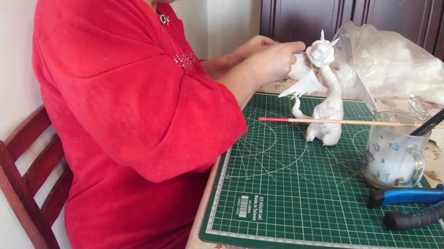 Ватная игрушка Дракон мультяшный. Часть 3. Мастер класс. смотреть онлайн