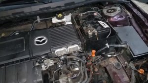 Mazda 3 меняем датчик температуры двигателя