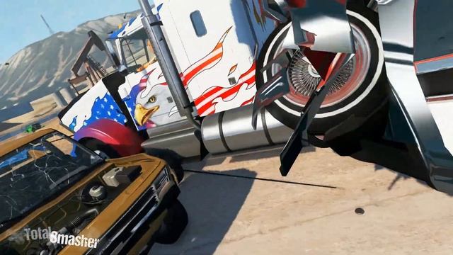 Stack Mayhem Crash #1 - BeamNG Drive | Car Crash | Total Smasher смотреть онлайн