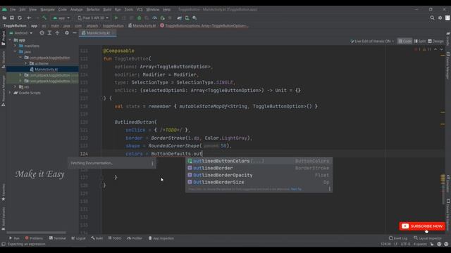 How to Implement Compose Toggle Button in Jetpack Compose | Android | Kotlin | Make it Easy смотреть онлайн