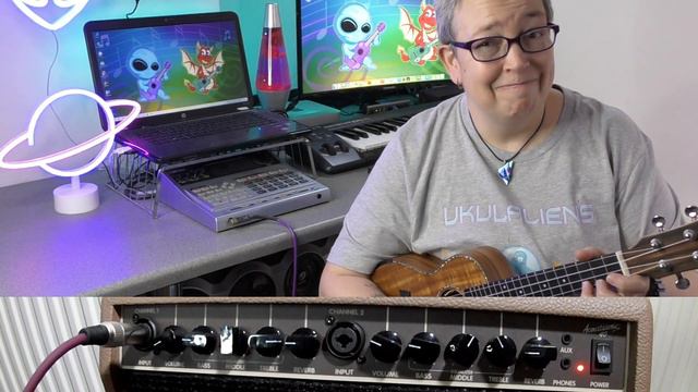 Fender Acoustasonic 40 Amp Review Ukulele Demo смотреть онлайн